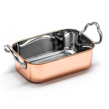 Mini réz finger food tepsi, 480 ml, 14,5x9,5x4,5 cm | FORGAST FG11517
