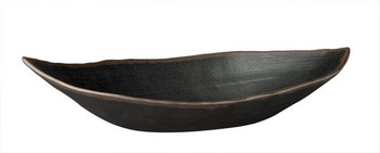Tál MARONE, melamin, fekete - barna, 36x19x8 cm, 900 ml | APS 84101
