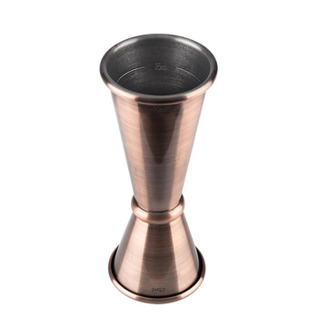 Bártender kétoldalas mérce 25–50 ml, antik réz szín | APS 93324