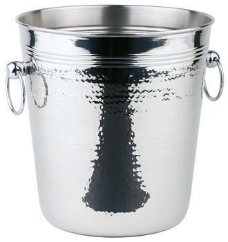 Palackhűtő, cooler, rozsdamentes acél, HAMMERSCHLAG 21x21,5 cm, 4 l | APS 36026