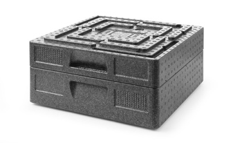 Catering termoizolációs tároló Salto 9,8L, 35x35x8 cm, kompakt, könnyű | HENDI 707074