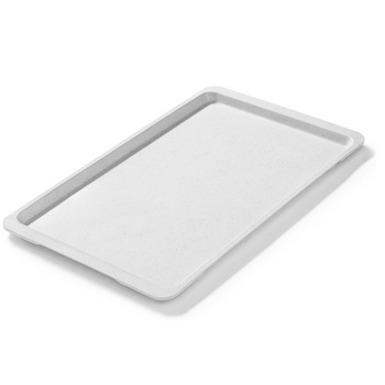 Téglalap alakú poliészter tálca szürke, 53x32,5 cm, GN 1/1 | FORGAST FG12511