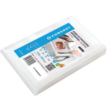 Vákuumcsomagoló tasakok sima 25x15 cm - 100 db | FORGAST FG03403