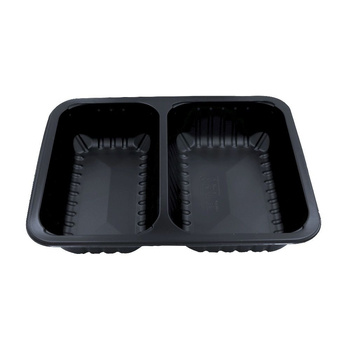 Ebédtároló dobozok elviteles ételekhez, 2 rekeszes, 22,7x17,8x4 cm - 320 db | GUILLIN MAPCOR2C22740DC