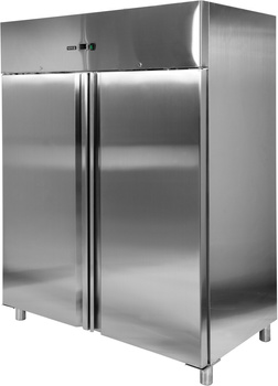 Hűtőszekrény rozsdamentes acélból, 2 ajtós, 1200 l | YATO YG-05220