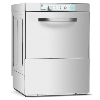Univerzális ipari mosogatógép leeresztő szivattyúval, manuális vezérlés, mosogatószer-adagoló, 3,4 kW, 230 V | FORGAST FG00256