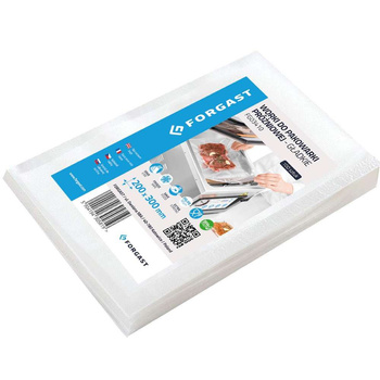 Vákuumcsomagoló sima tasakok 20x30 cm - 100 db | FORGAST FG03410