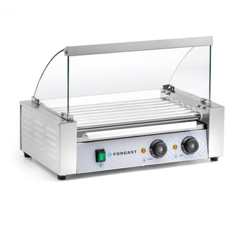 Rolos virslisütő üveg védőburkolattal, 7 görgő, 1.05 kW, 230 V | FORGAST FG09600