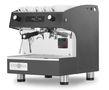 Félautomata kávéfőző, fekete, 1,8 kW, 3 l, 1 csoportos | VERONA 207598