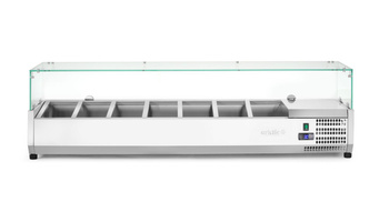 Hűtött felépítmény 7 GN 1/3, kapacitás 7 GN 1/3, 2-8°C, 160x39,5x43 cm | ARKTIC 232989