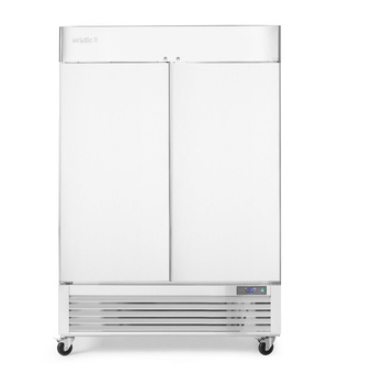 Hűtőszekrény Kitchen Line, rozsdamentes acél, 2 ajtó, 1300 l, statikus hűtőrendszer | HENDI 232736