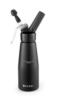 Habszifon 0,5 l Kitchen Line fekete | HENDI 588420