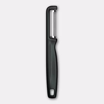 Hámozó kétoldalas IOTA fogazott pengével, fekete | VICTORINOX 6.0943.3