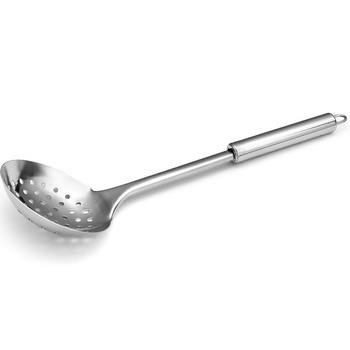 Szűrőkanál tálaláshoz, rozsdamentes acél, 33 cm | FORGAST FG11130