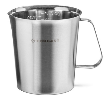 Mérőkancsó rozsdamentes acélból, 1 l | FORGAST FG11027