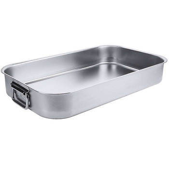 Szatén rozsdamentes acél tepsi, 24 l, 62.5x37.5x9 cm | CONTACTO 141/640