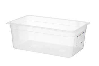 GN 1/1 edény, mélység 20 cm, polipropilénből, HACCP | HENDI 880050