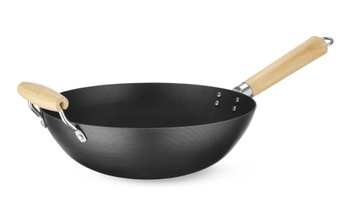 WOK serpenyő fa nyéllel, átm. 32 cm | HENDI 627907