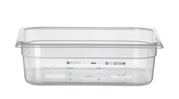 GN 1/2 edény 10 cm mély, polipropilénből, HACCP | HENDI 880173