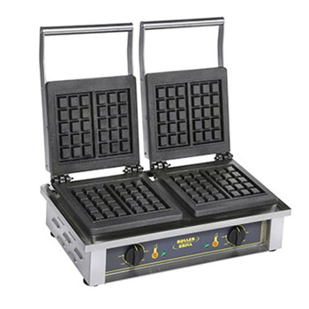 Elektromos gofrisütő LIEGE, 4 gofri, 9.5x15x2.3 cm, 2x3.2 kW | ROLLER GRILL GED 20