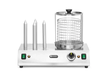 Virsli- és hot dog kiflimelegítő, 220-240V/550W, 50x31x39,5 cm | HENDI 265031