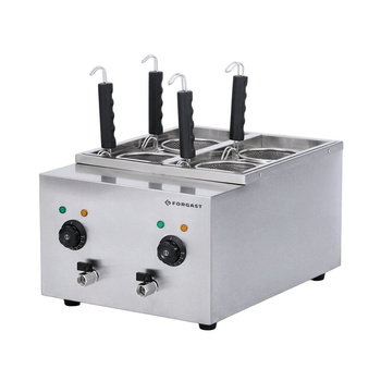 Tésztafőző készülék, 4 kosár, 12 l, 230 V, 4 kW | FORGAST FG09002