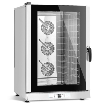 Elektromos kombi pároló sütő 10 GN 1/1 vagy 10 db 60x40 cm-es tepsihez, 15.7 kW | FORGAST FG09511