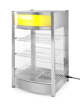 Melegen tartó vitrin, asztali, 97 l, 0,8 kW, 230 V | HENDI 233740