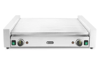 Hot dog görgős melegítő, kétzónás, 14 görgős, 2 kW, 230 V | HENDI 268674