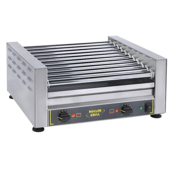Görgős hotdogmelegítő, 11 görgő, 40 cm, 1.4 kW | ROLLER GRILL RG11B