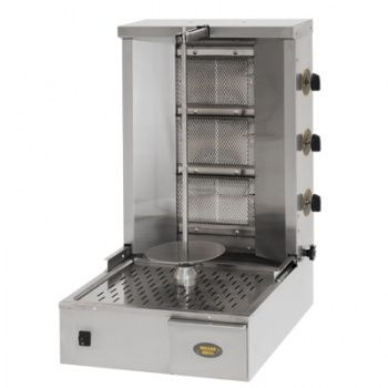 Gyros (kebab) gázos, 25 kg, 3 fűtőzóna, 10.5 kW | ROLLER GRILL GR60G