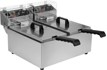 Elektromos olajsütő 2 kamrás 2x3,5 l | YATO YG-04620