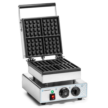 Gofrisütő elektromos 4x4 egyszeres, 1,6 kW, 230 V | FORGAST FG09706