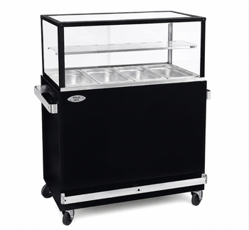 Talapzat melegen tartó vitrinhez BMV 40 N, 142x61.5x92 cm, fekete | ROLLER GRILL MS 40 N