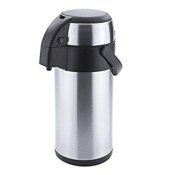 Acél termosz pumpával, 3 l, átmérő 15 cm | CONTACTO 5166/300