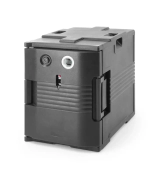 Hőszigetelt catering ételszállító doboz melegítő funkcióval, GN 1/1, 230V/200W | AMERBOX 707692