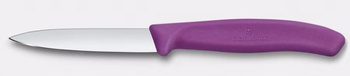 Zöldség- és gyümölcskés Swiss Classic, sima élű penge 8 cm, lila | VICTORINOX 6.7605.C1