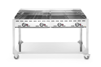 Gázgrill Green Fire Kitchen Line 4 égős, 22 kW | HENDI 149614