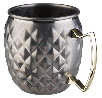 Moscow Mule bögre, vintage acél, 9,5 cm átmérő, 500 ml | APS 93333
