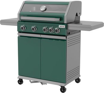 Grillgáz ITAMI 4+1, 14,2 KW, zöld | YATO YG-20035