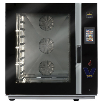 Elektromos kombi pároló sütő EVO 10 GN 1/1 vagy 10 db 60x40 cm-es tepsi | VESTA 0V1011E_PL0
