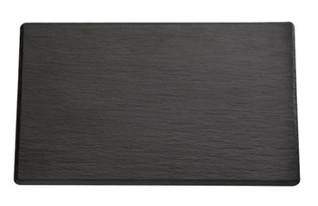 Tálca GN 2/4 SLATE, melamin, fekete, 53x16.2x1.2 cm | APS 83971