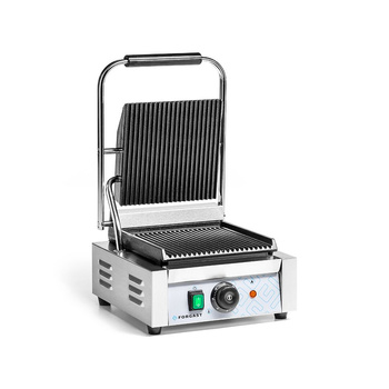 Kontaktgrill egyszeres, bordázott lapok, 1.8 kW | FORGAST FG09203