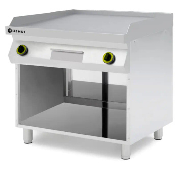 Gázüzemű grilllap 700, sima, 10 kW | HENDI 220207