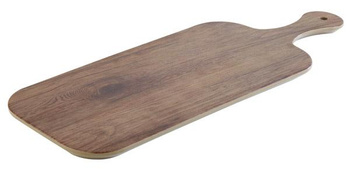 Tálca OAK fogantyúval, melamin, barna, 53x20x1.5 cm | APS 84178