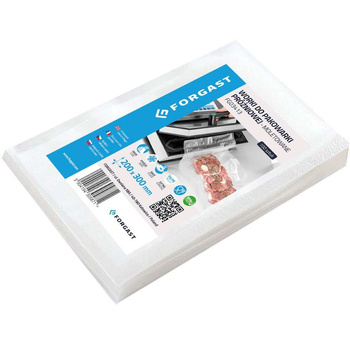 Vákuumcsomagoló bordázott tasakok 30x20 cm - 100 db | FORGAST FG03413
