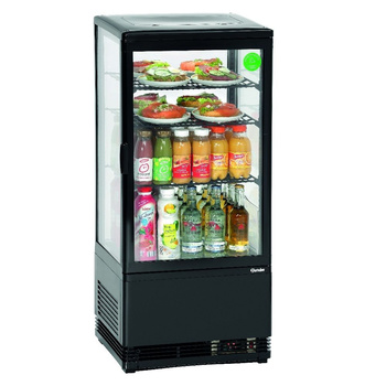 Hűtővitrin Mini 78L fekete | BARTSCHER 700277G