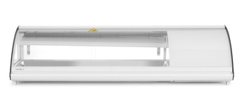 Sushi hűtővitrin, 63 l, LED, 3-7°C, 130,7x45x33 cm | HENDI 233757