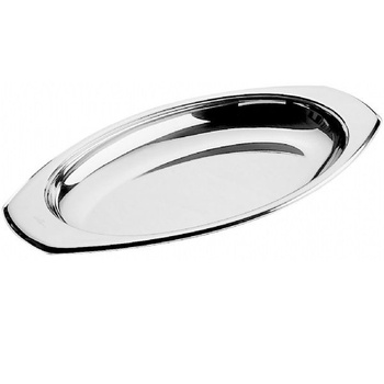 Ovális mély rozsdamentes acél tál 45x23 cm | PINTINOX 509368
