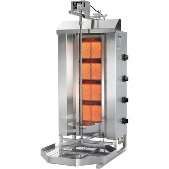 Gyros (kebab) gázüzemű GD-4, 4 fűtőzóna, legfeljebb 70 kg, földgáz G20 tápellátás | POTIS PG1403